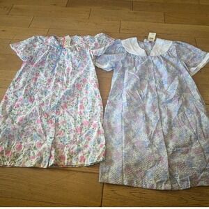 Vintage Simply Basic Floral Duster Robe House Dress Set 2 Size: Large NWT (1137)